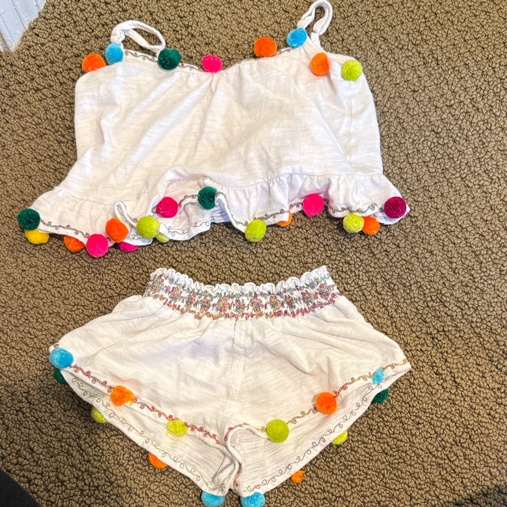 Colorful Pom-Pom Kids Matching Set